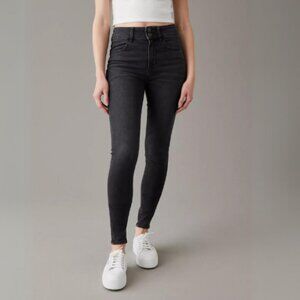 NEW American Eagle Next Level Super High-Waisted Jegging Size 20 Regular Black